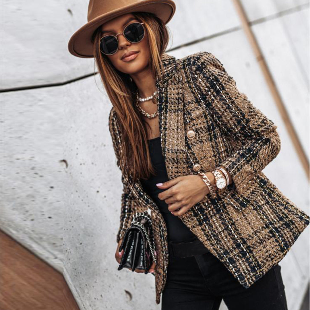 Trika | Giacca elegante da donna in tweed a quadri