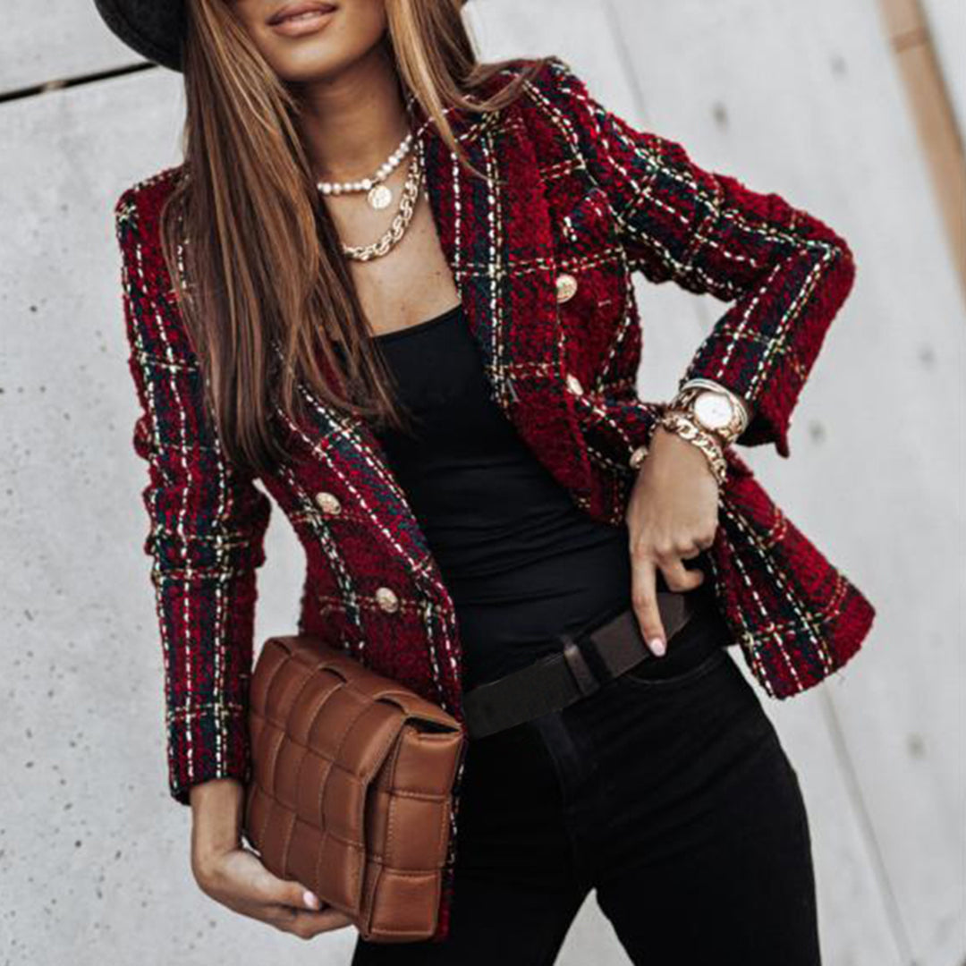 Trika | Giacca elegante da donna in tweed a quadri