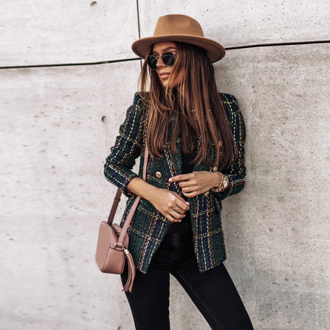 Trika | Giacca elegante da donna in tweed a quadri