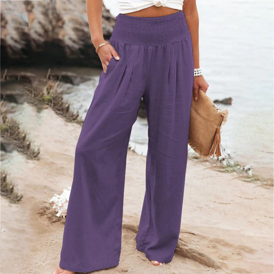 Champa | Women's Wide-Leg High-Waist Pants