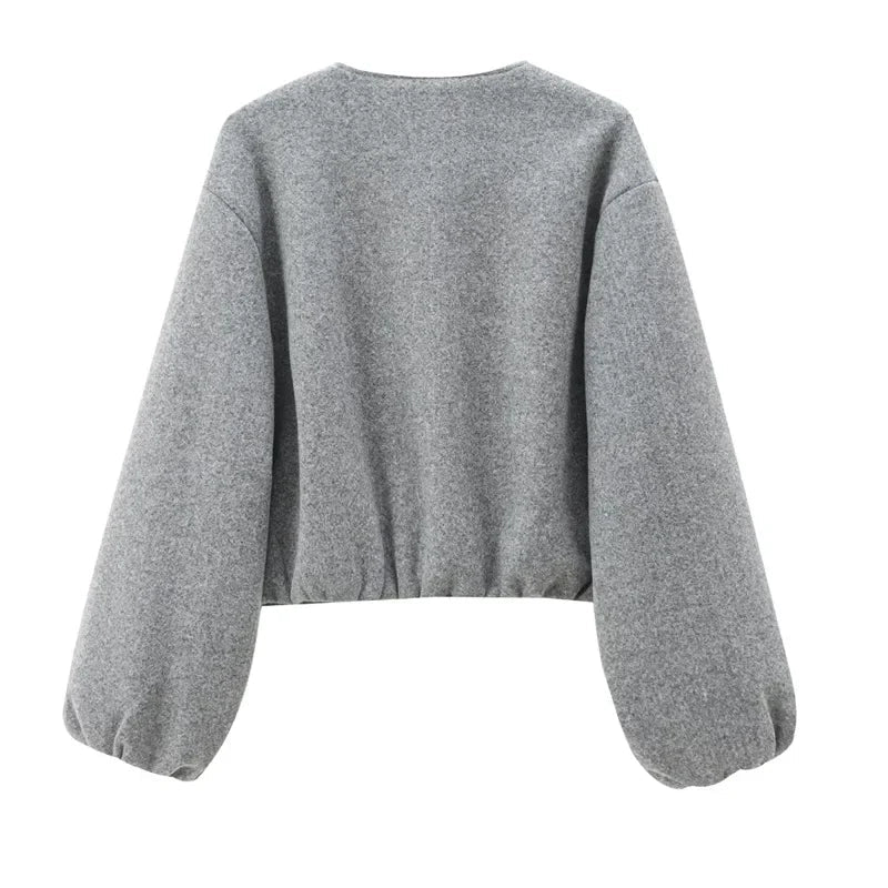 Novelle | Giacca Bomber Casual Donna Corta con Cerniera