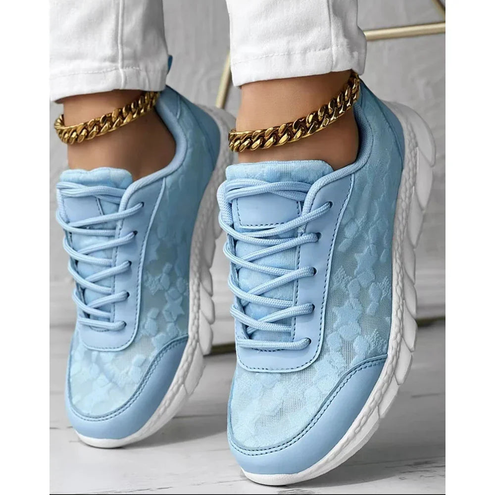 Rosavelle | Women's Orthopedic Sneakers with Lace Insets