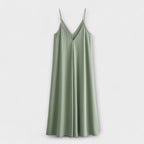 Chona | Abito Maxi Casual da Donna in Raso con Spalline