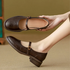 Velmira | Scarpe Mary Jane da donna con cinturino sottile e tacco basso