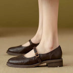 Velmira | Scarpe Mary Jane da donna con cinturino sottile e tacco basso