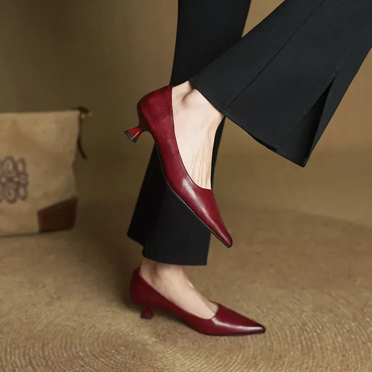 Elena | Eleganti décolleté con tacco basso e punta a punta
