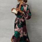 Floravia | Abito Estivo Maxi Donna a Fiori con Cintura