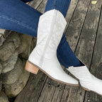 Robi | Stivali da donna neri stile western a metà polpaccio casual