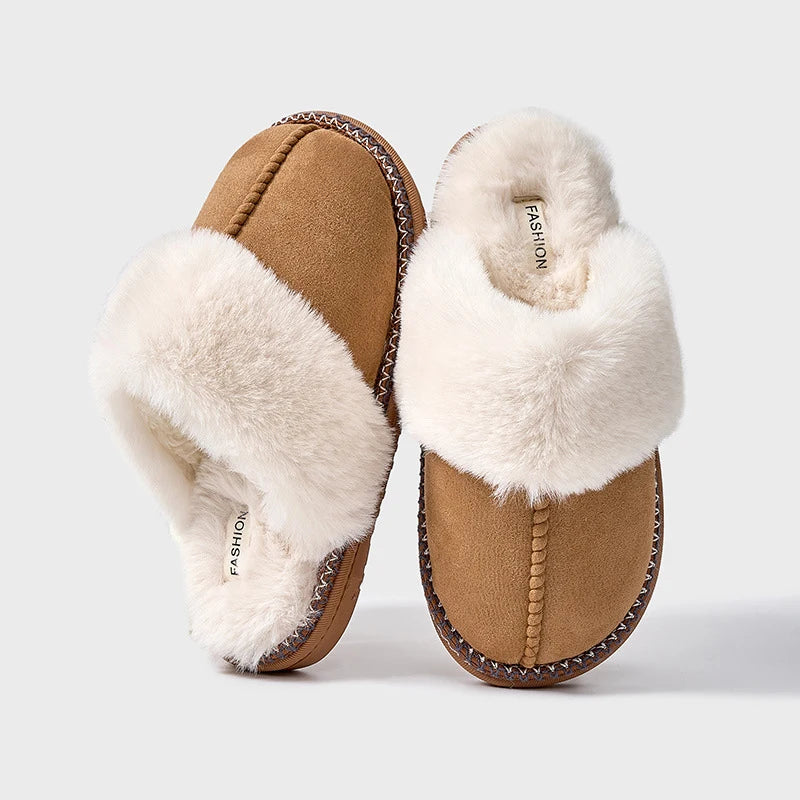Rosavelle | Women's Slippers with Fluffy Fur