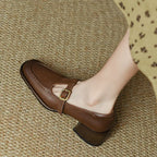 Loravia | Scarpe Mary Jane piatte da donna con fibbia per uso quotidiano