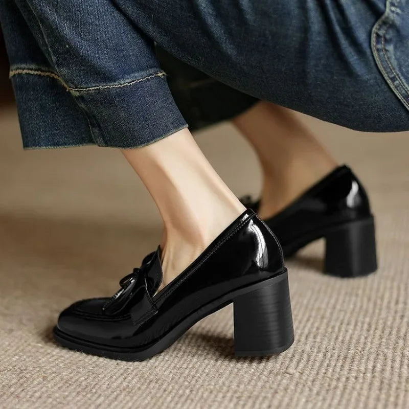Virella | Mocassino Casual Donna Punta Tonda Tacco