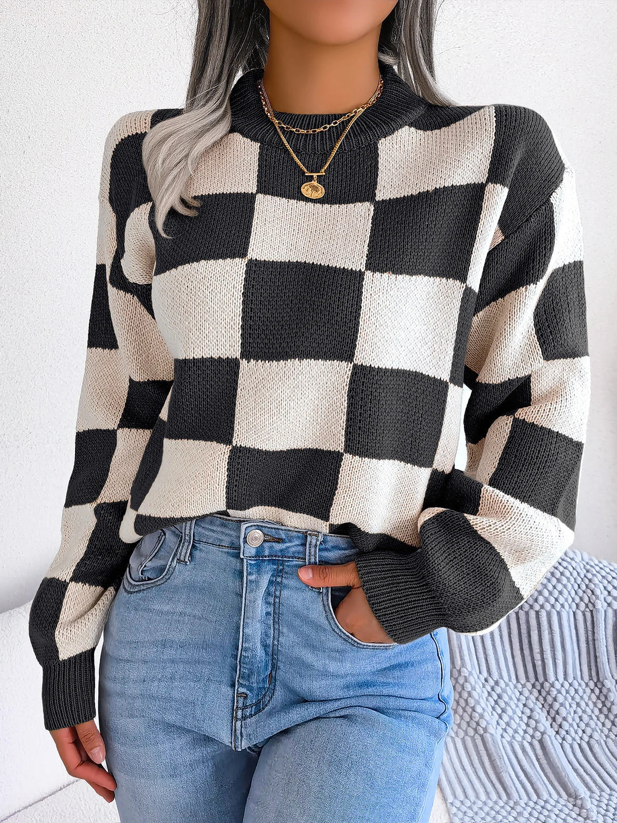 Savera | Women's Casual Plaid Sweater for Winter