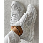 Rosavelle | Sneakers ortopediche da donna con inserti in pizzo