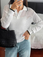 Luméa | Camicetta a Maglia Traforata da Donna