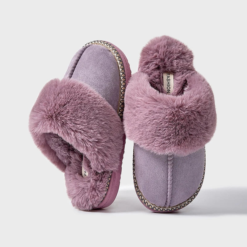 Rosavelle | Women's Slippers with Fluffy Fur