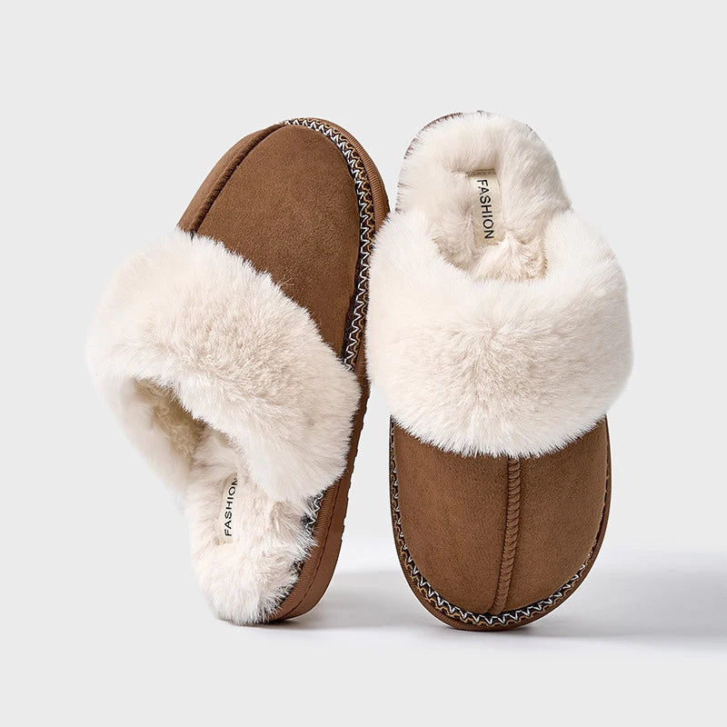 Rosavelle | Women's Slippers with Fluffy Fur