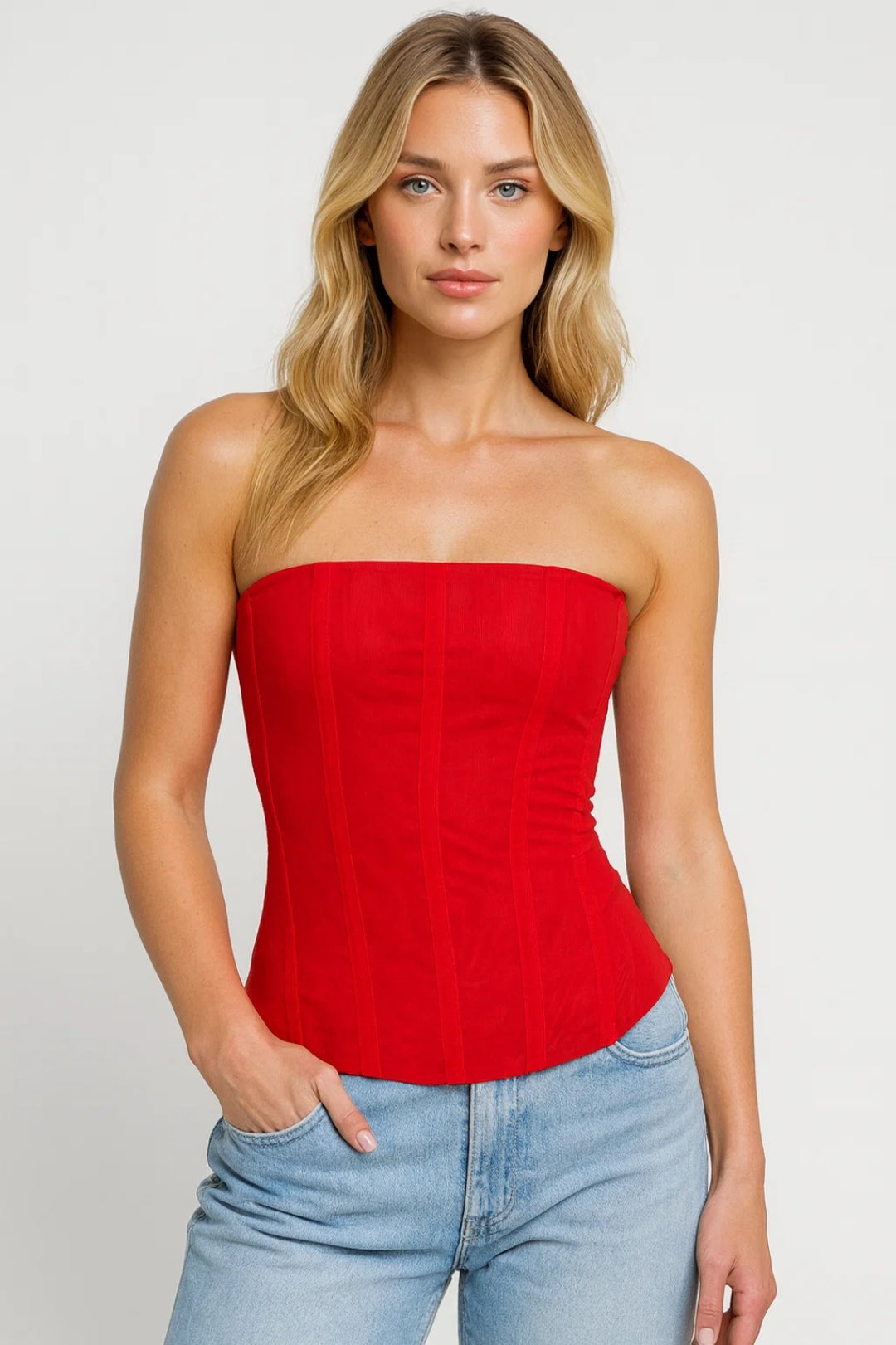 Cirella | Top Donna Corsetto Senza Spalline Adattato