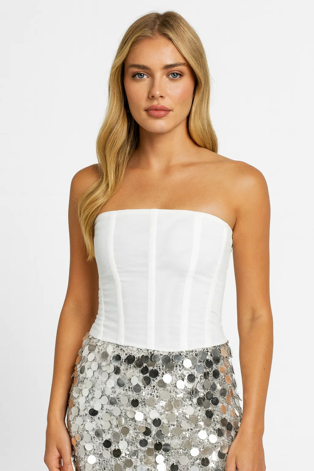 Cirella | Women's Strapless Fitted Corset Top