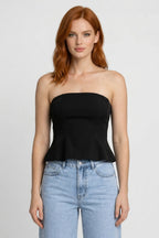 Karolina | Top Donna Corsetto Senza Spalline con Fondo Svasato