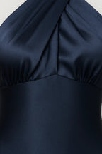 Orlena | Damska Elegancka Sukienka Maxi Halter Formalna