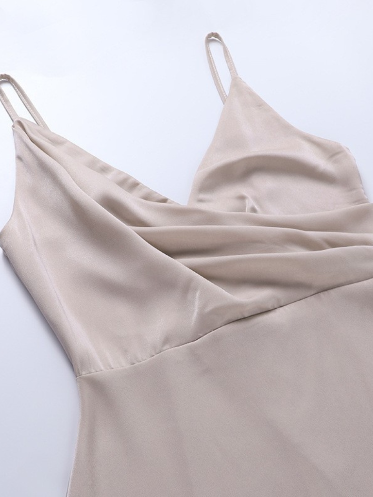 Silvéra | Abito Maxi Elegante da Donna con Spalline e Spacco