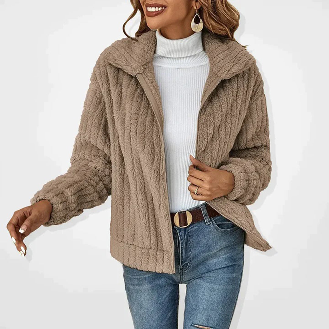 Snowelle | Women's Textured Fleece Jacket with Zipper