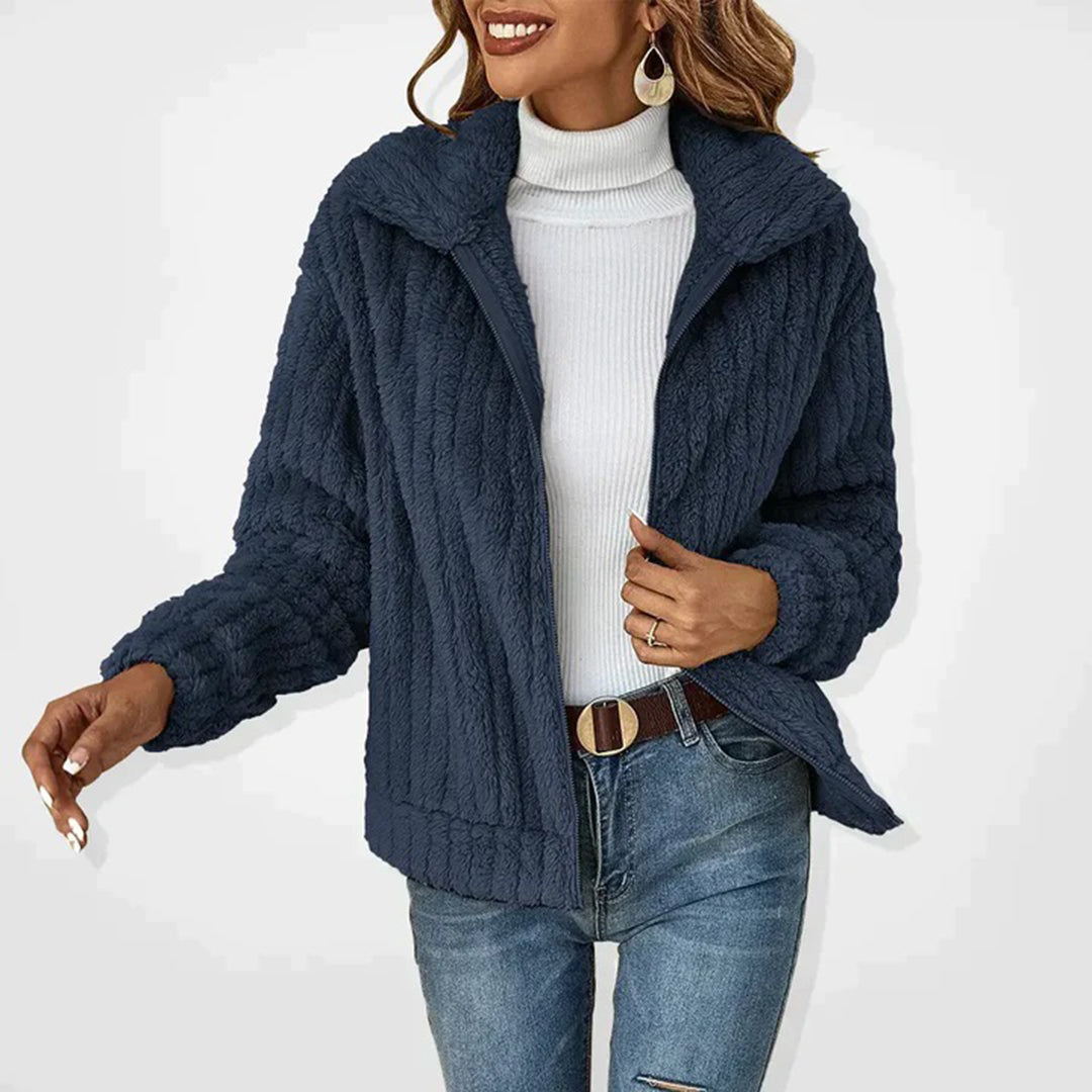 Snowelle | Women's Textured Fleece Jacket with Zipper