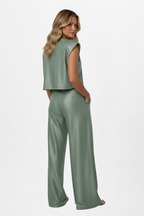 Dominique | Elegante tuta da donna con pantaloni ampi