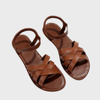Trivella | Sandali casual da donna con cinturini incrociati e retro elastico