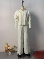 Valerie | Completo donna in maglia con pantaloni larghi