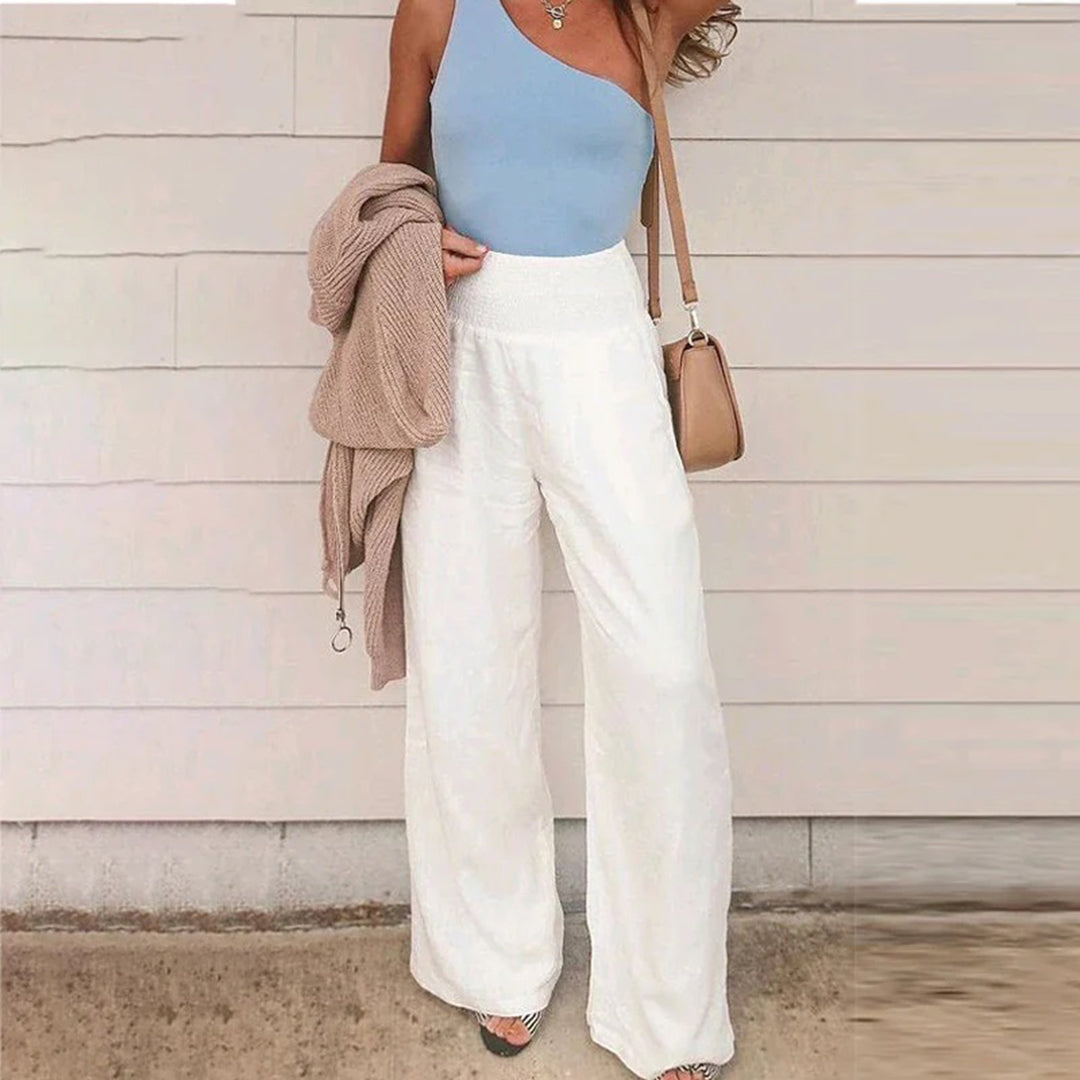 Champa | Women's Wide-Leg High-Waist Pants
