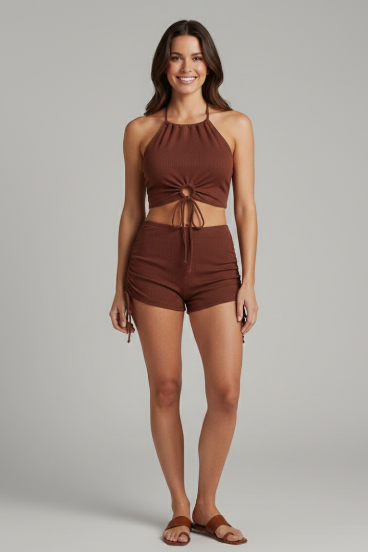 Sienna | Completo Estivo Halter con Laccio