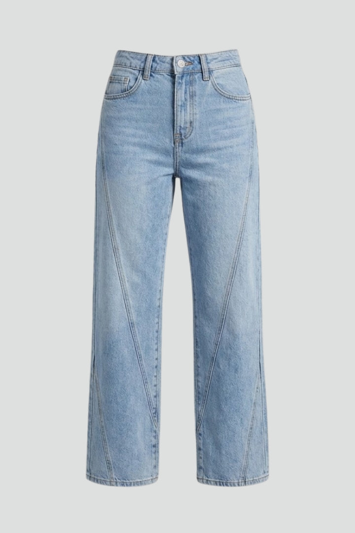 Noémie | Jeans da donna a vita alta con gamba dritta
