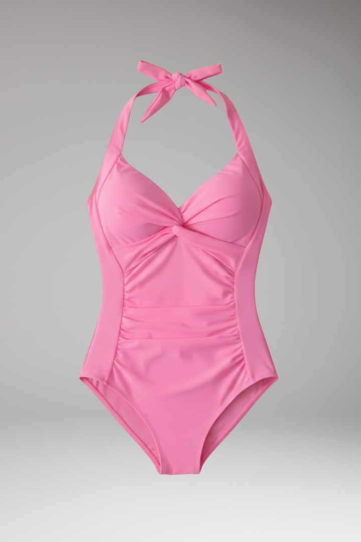 Bella | Costume Intero Halter con Arricciature