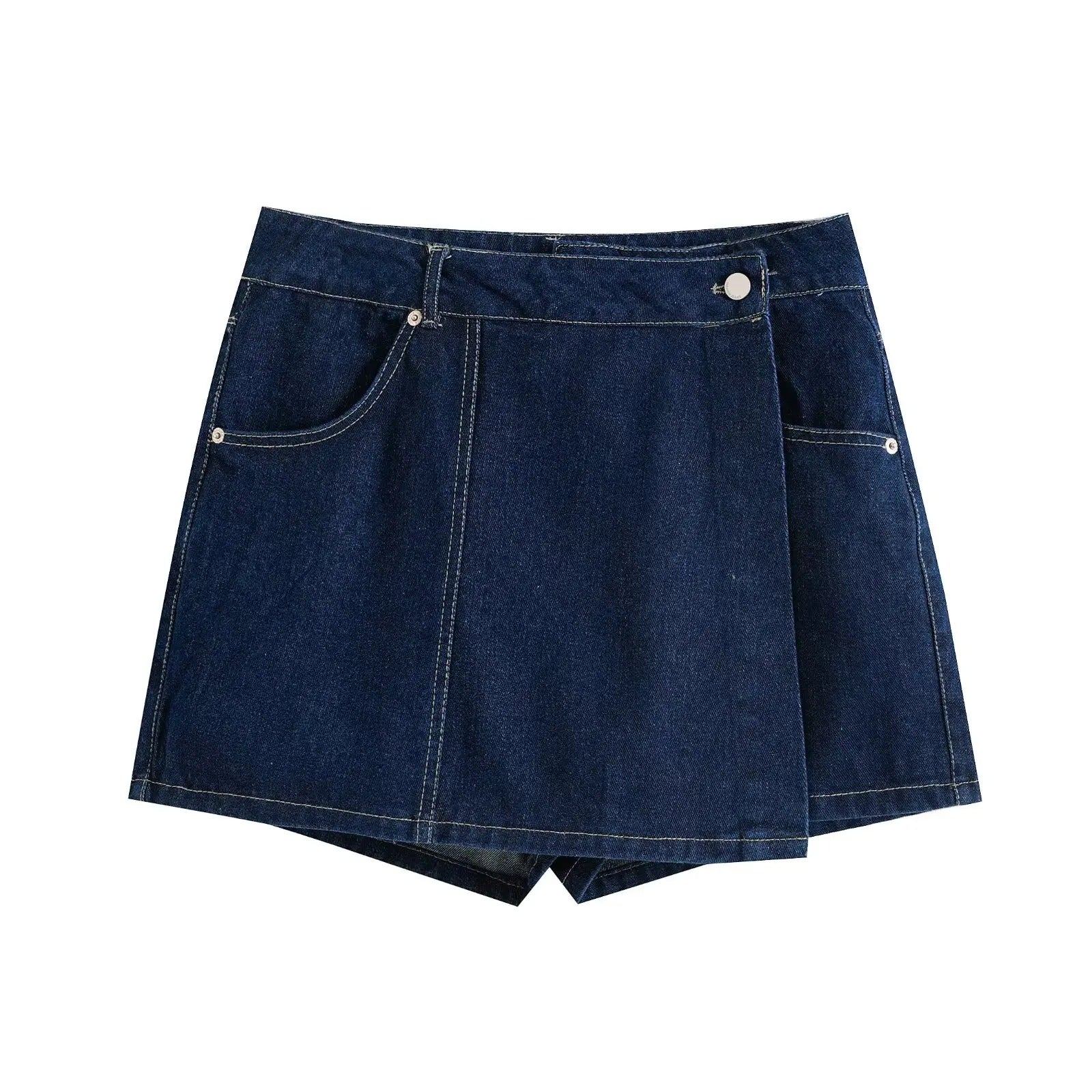 Nova | Women's Denim Set with Crop Top and Mini Skort