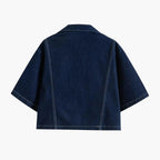 Nova | Women's Denim Set with Crop Top and Mini Skort