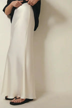 Veloura | Gonna Maxi Donna Vita Alta Stile Satinato