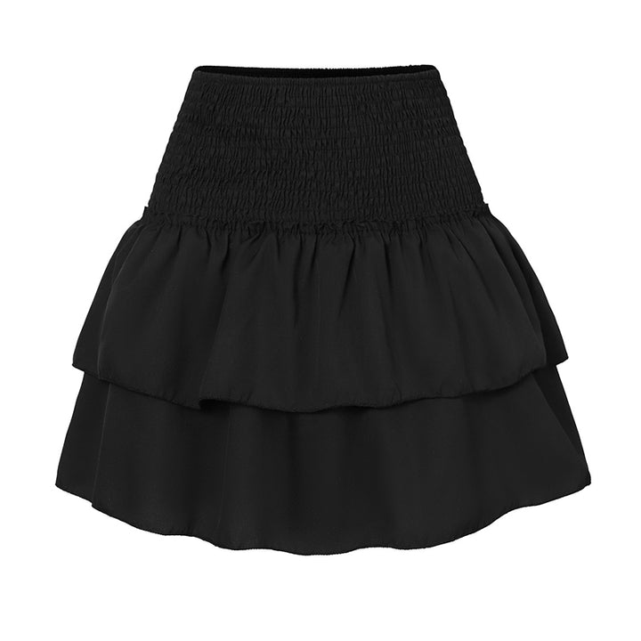 Roselina | Women's Patterned Mini Skirt with Ruffle
