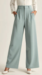 Nadia | Pantaloni Eleganti da Donna con Vita Alta e Gamba Larga