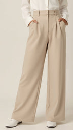 Nadia | Pantaloni Eleganti da Donna con Vita Alta e Gamba Larga