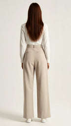Nadia | Pantaloni Eleganti da Donna con Vita Alta e Gamba Larga