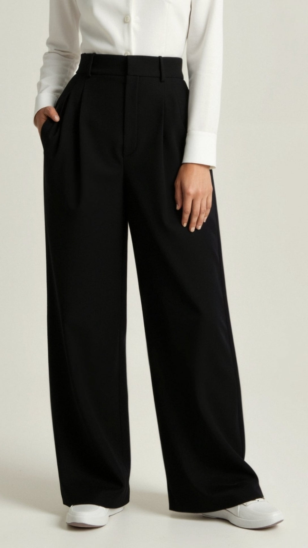 Nadia | Pantaloni Eleganti da Donna con Vita Alta e Gamba Larga
