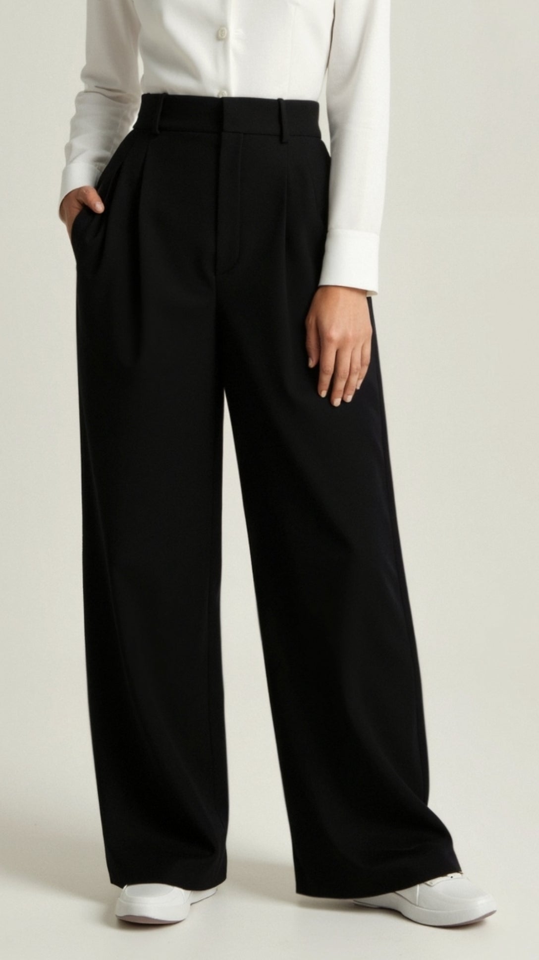 Nadia | Pantaloni Eleganti da Donna con Vita Alta e Gamba Larga