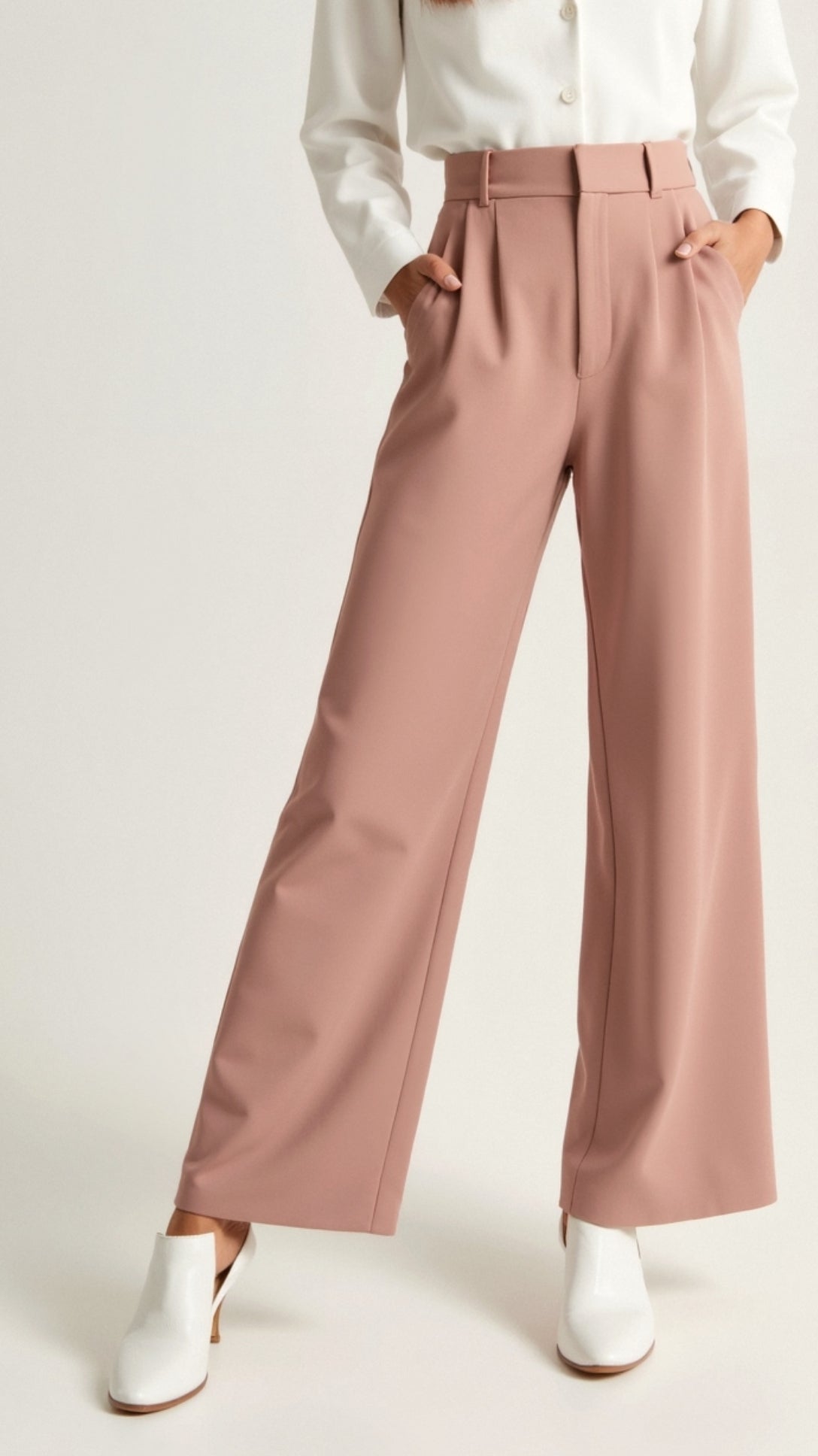 Nadia | Pantaloni Eleganti da Donna con Vita Alta e Gamba Larga