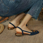 Yarvella | Décolleté donna slingback con tacco basso casual