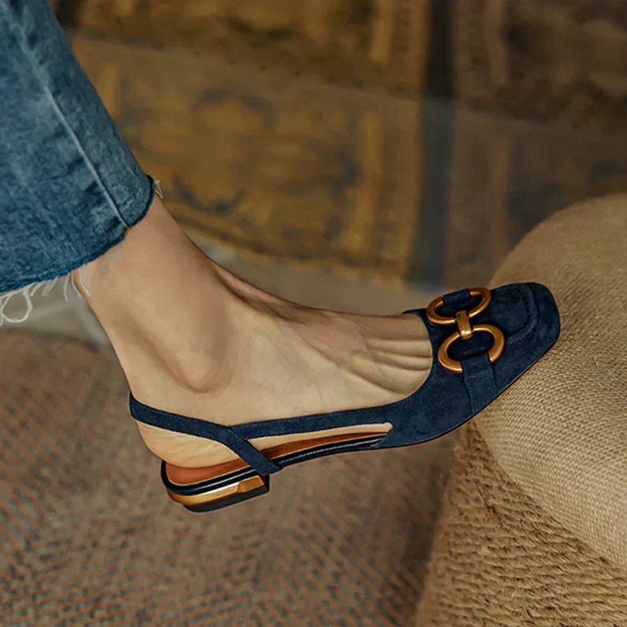 Yarvella | Décolleté donna slingback con tacco basso casual