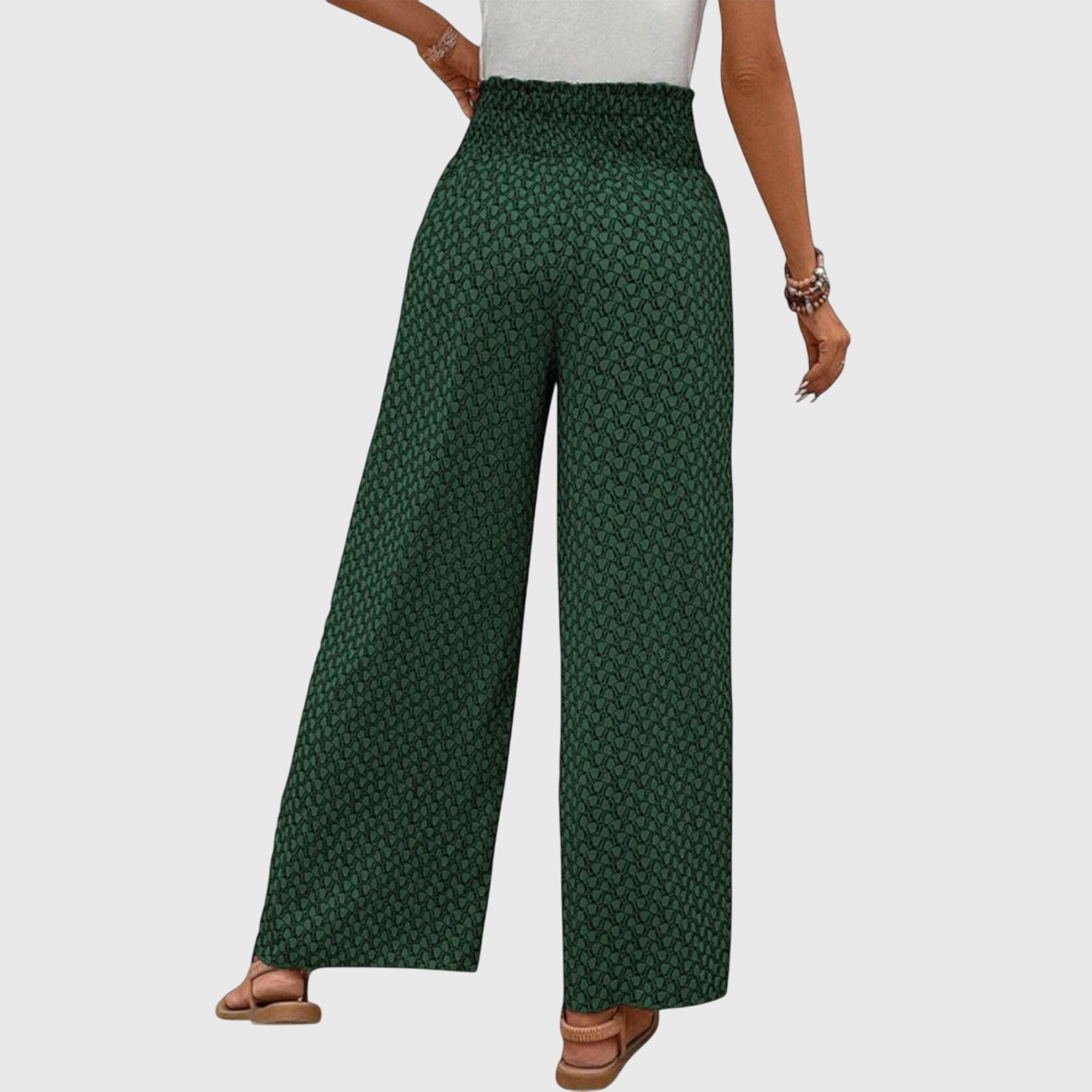 Zanirra | Pantaloni Palazzo Estivi Donna Vita Alta Gamba Larga