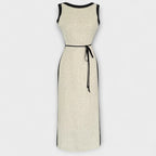 Anna | Abito Maxi Casual da Donna senza Maniche con Cintura