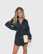 Milena | Abito camicia casual da donna mini con bottoni