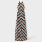 Dżesika | Abito Estivo Maxi Donna Halter a Chevron